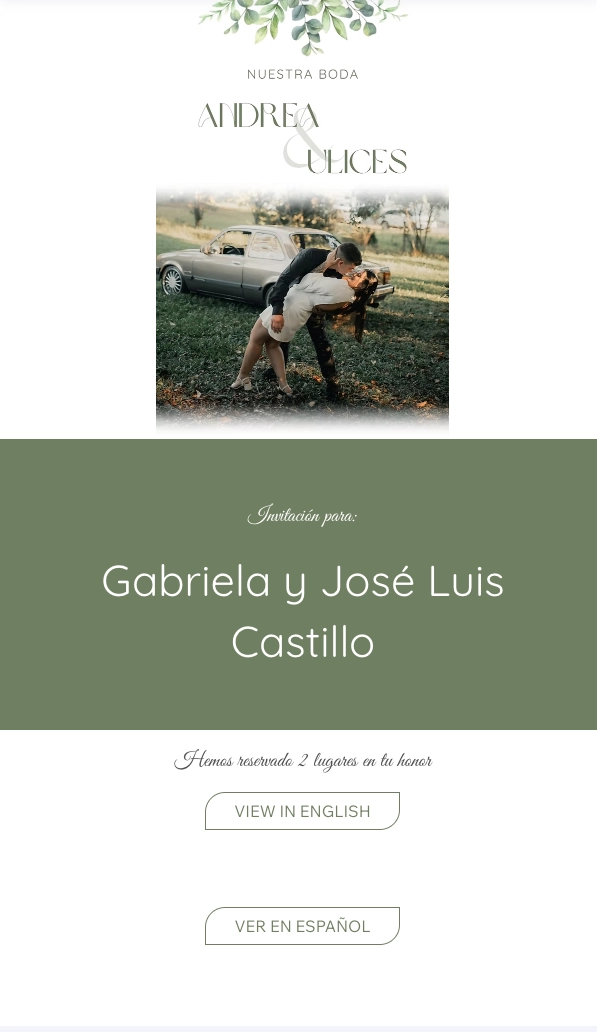 Una Bienvenida Única.